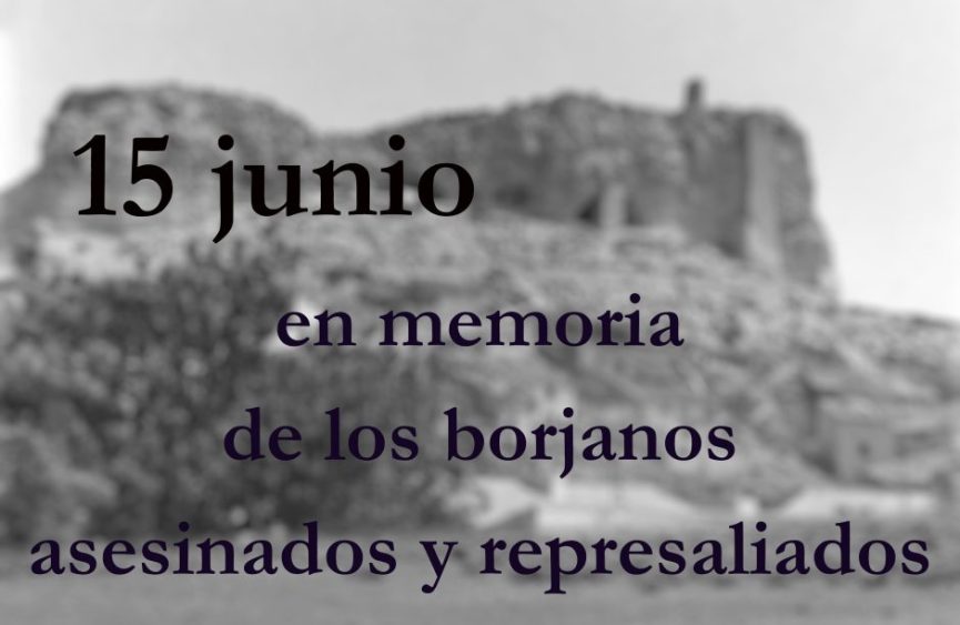 Cartel homenaje acto en Borja 2025